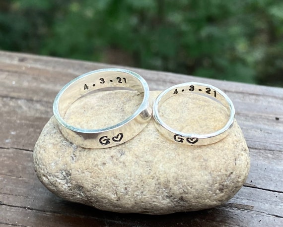 His Hers Couples Ring Set Womens Black Pear CZ Wedding Ring Mens Bezel – LA  NY Jewelry