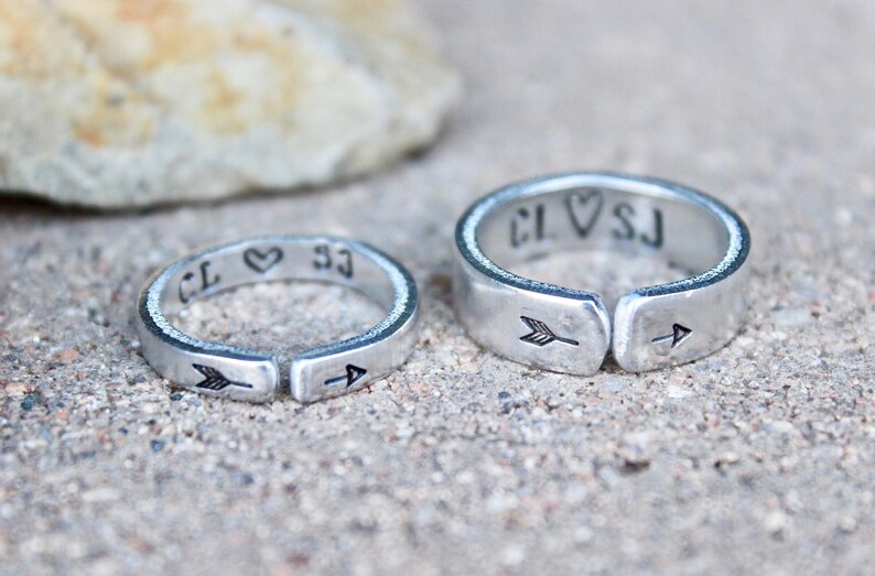 Couple Rings Rings for Boyfriend Girlfriend Gift Etsy