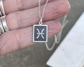 Zodiac Charm Necklace, Personalized Astrology Charm, Birth Sign Jewelry, Star Sign Pendant, Boho Style Zodiac Jewelry, Custom Horoscope Gift