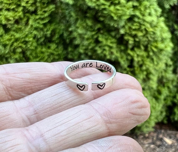 Inspirational rings shop sterling silver