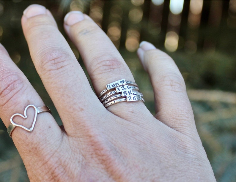 Runner Ring Rings for Runners Solid Sterling Silver Etsy