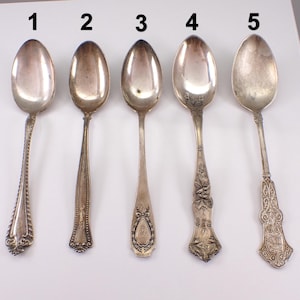 Vintage Sterling Silver Baby Spoon - Decorative Antique Teaspoon - Estate Ornate Floral Newborn Gift