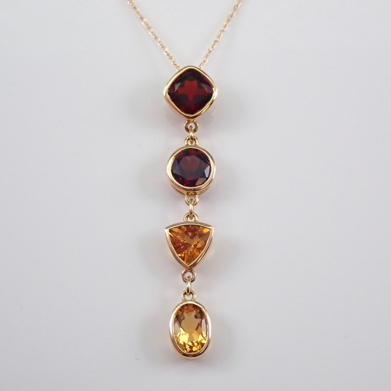 Handmade Natural Gemstone Bezel Pendent 47