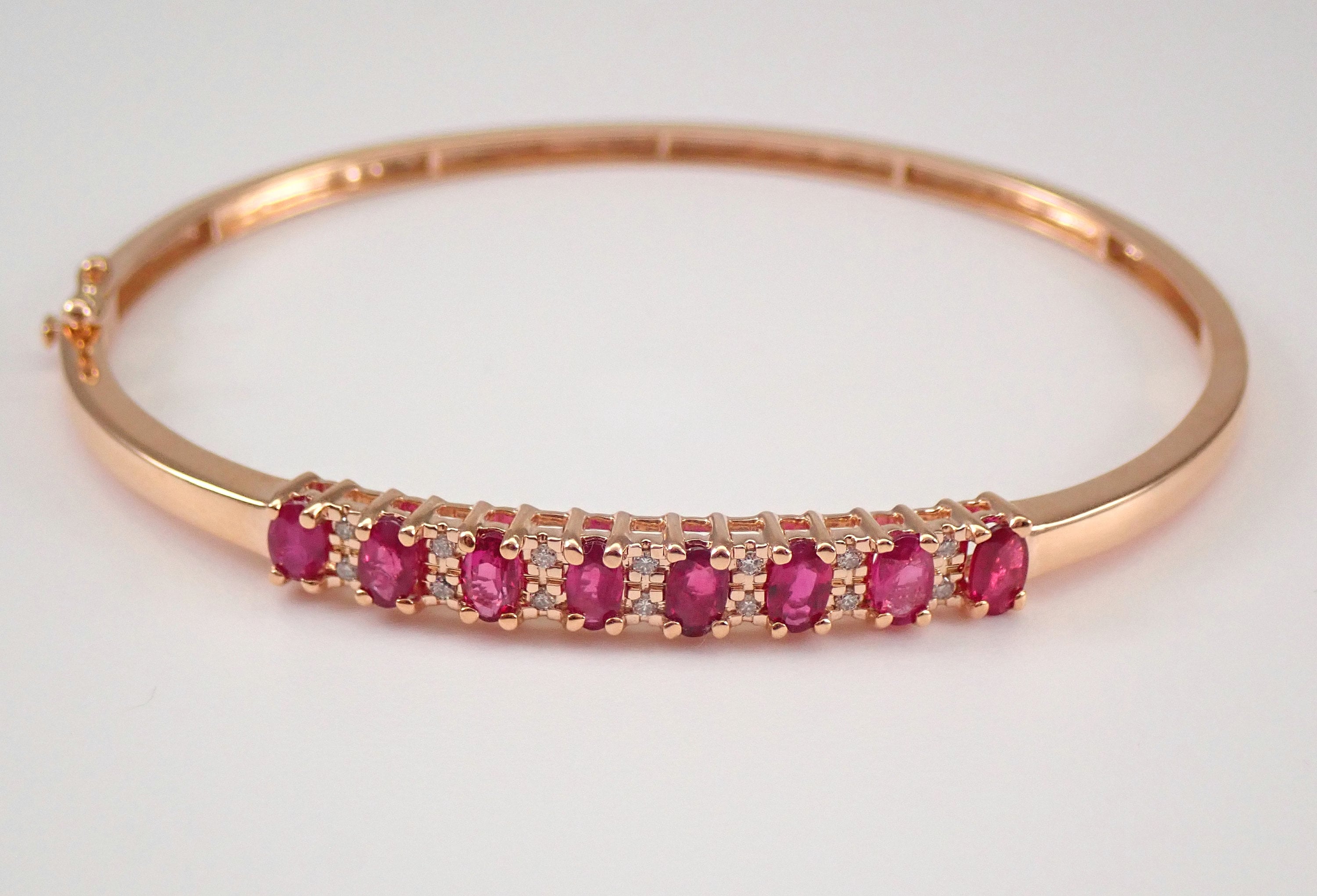 Rose gold shop ruby bracelet