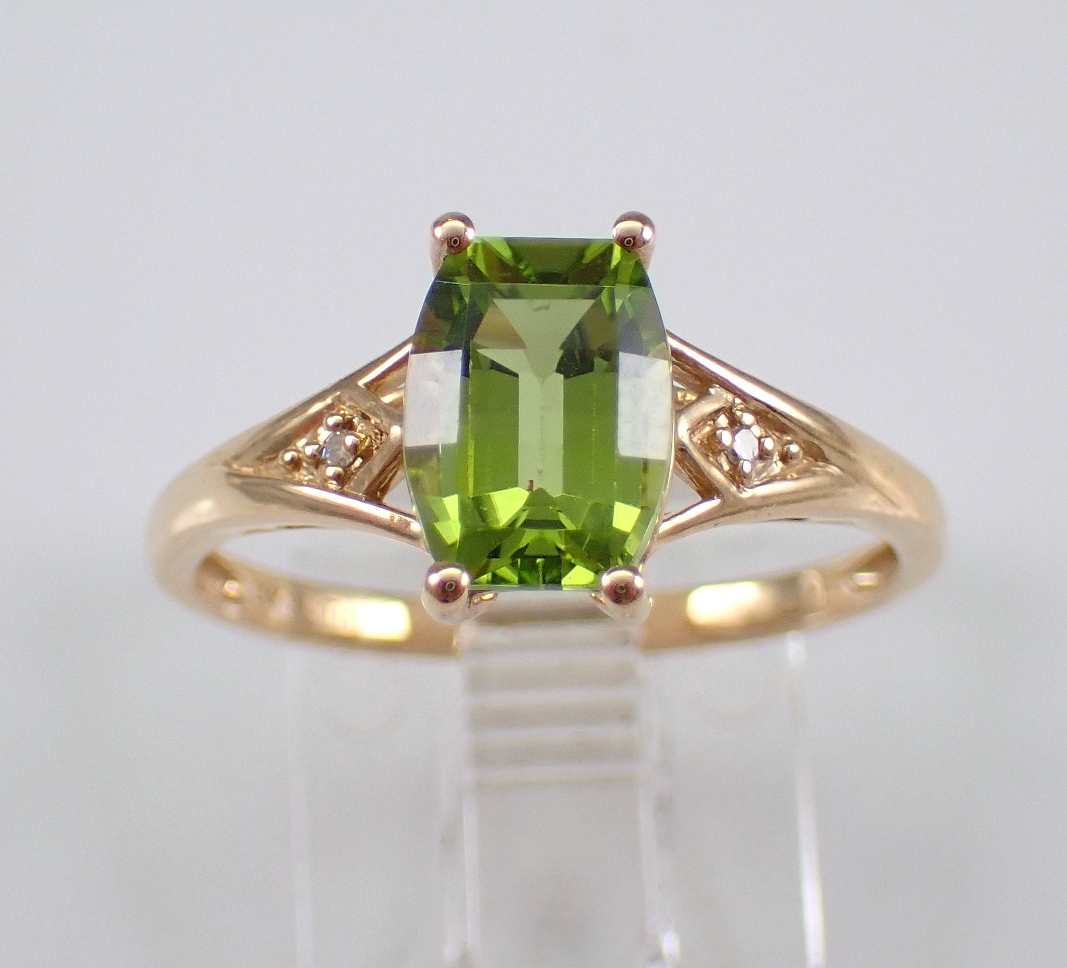 Natural Peridot Gemstone August Birthstone 925 Sterling Silver Anniversary  Ring | eBay
