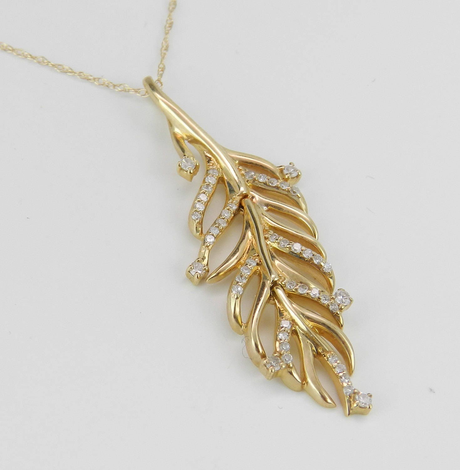 Large Feather Necklace – Elisabeth Bell