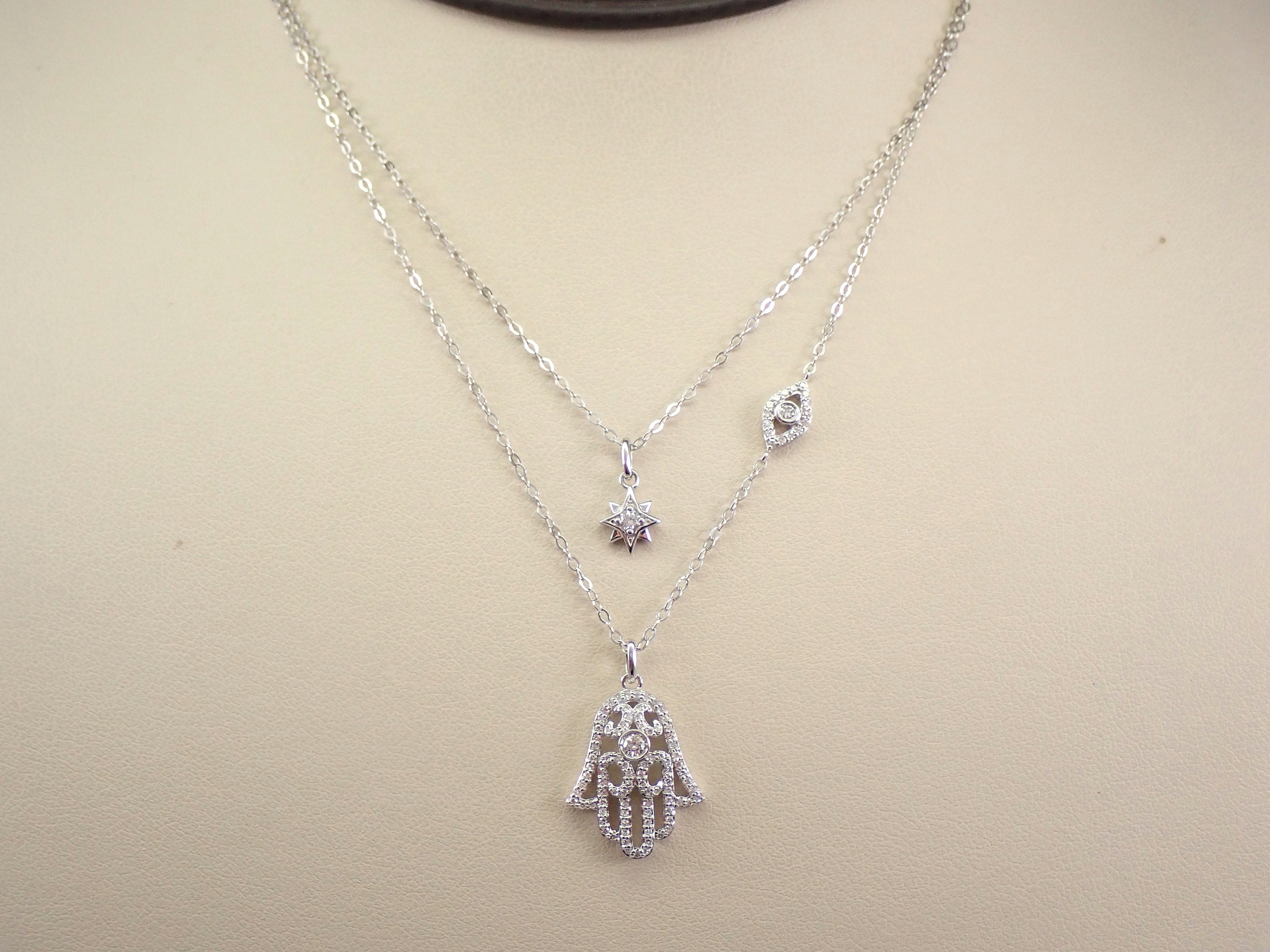 White gold deals hand chain