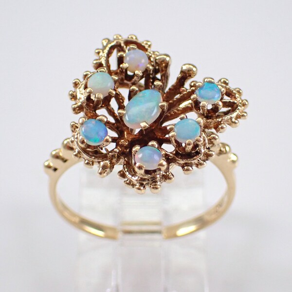 Opal Butterfly Ring