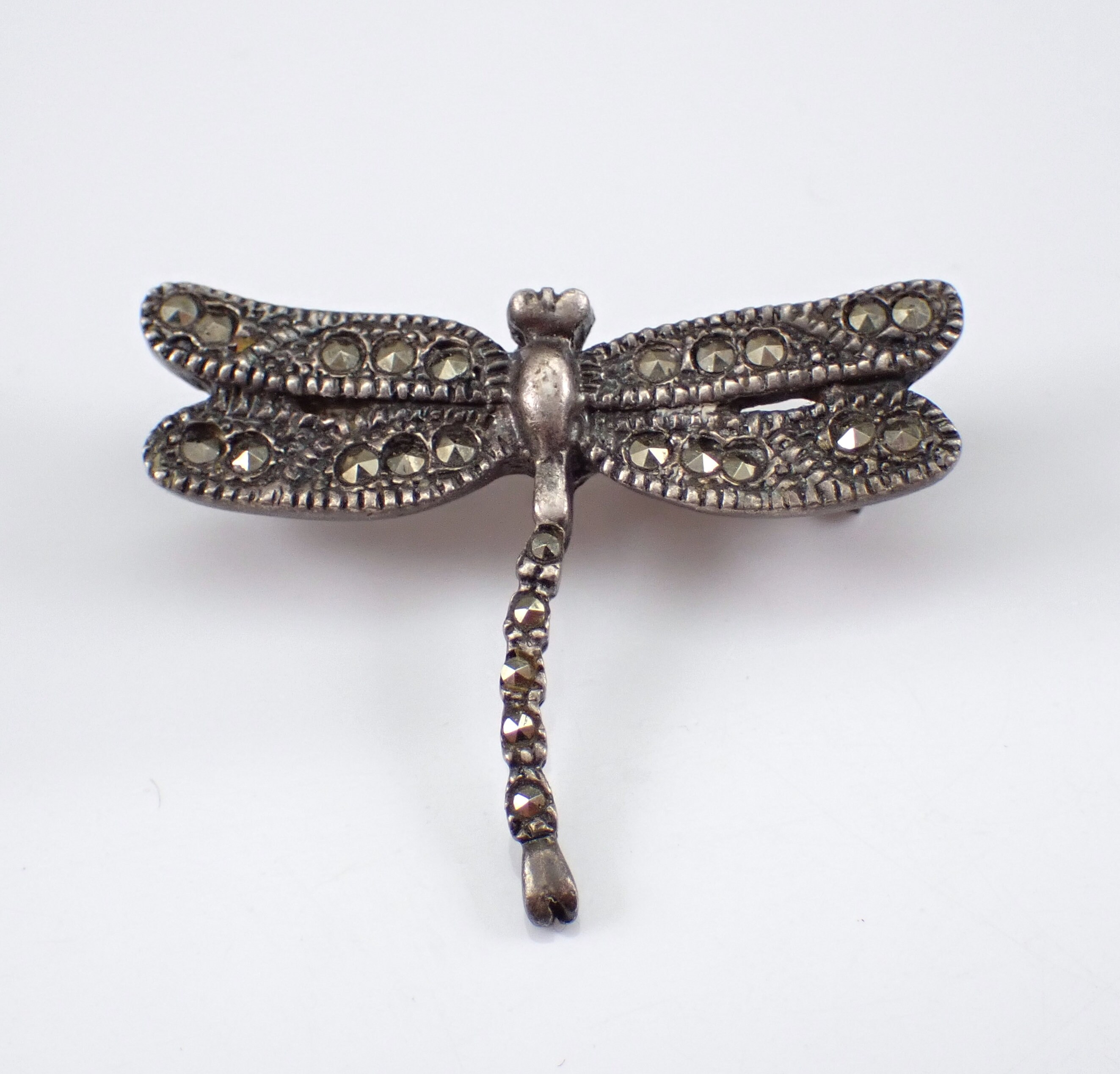 Marcasite dragonfly shop brooch