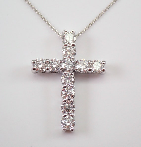 14K Gold Diamond Large Cross Necklace – David's House of Diamonds