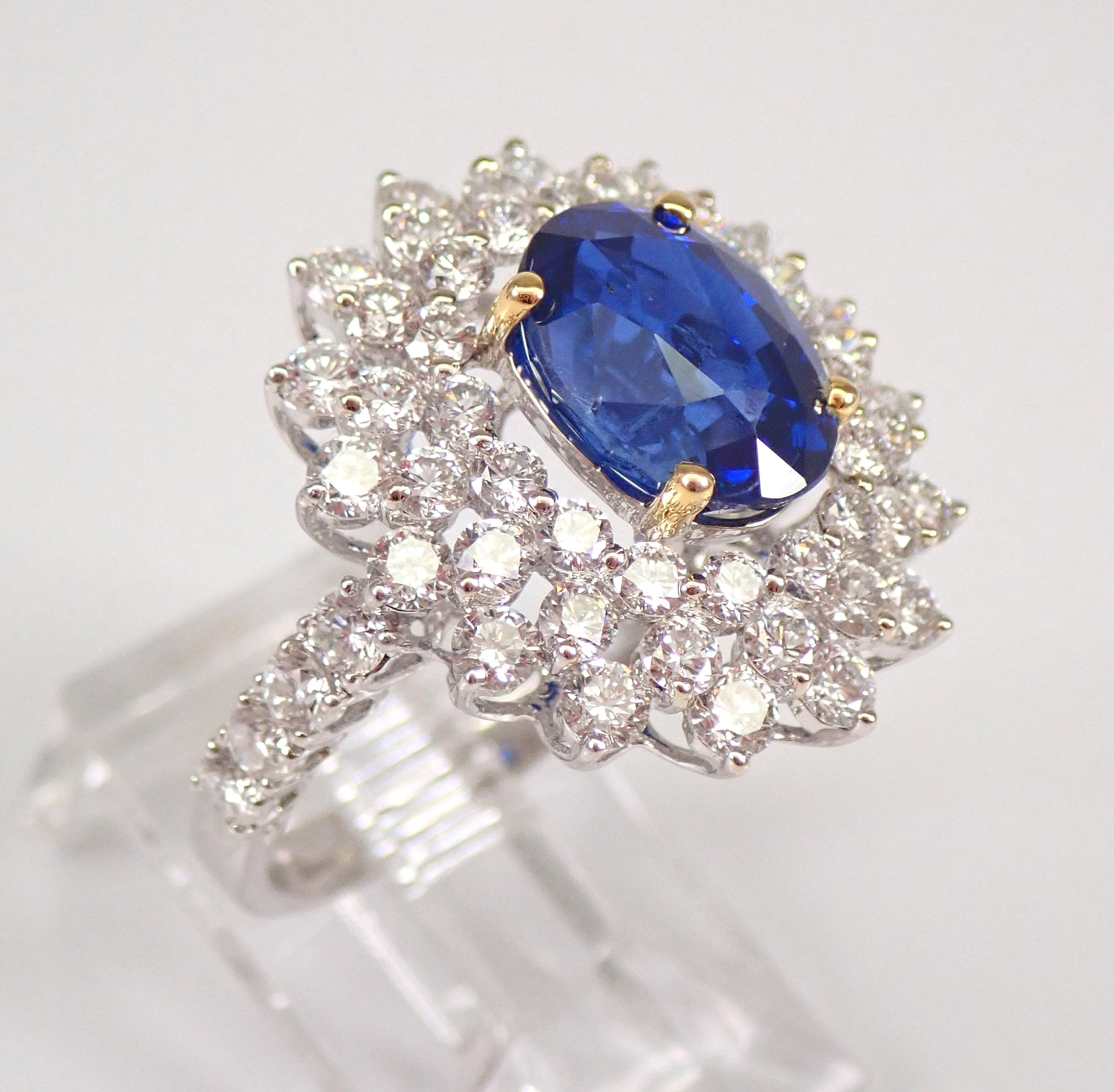 Diana 6ct Oval Cut Diamond Engagement Ring 18k White Gold | Nekta New York