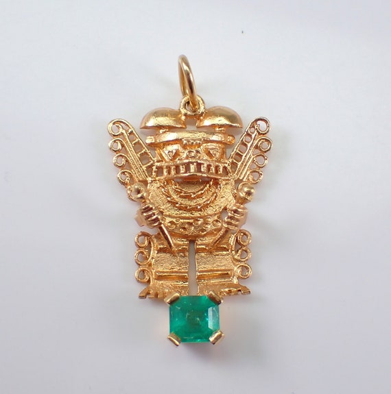 Clearance Maya Totem Connector Charm | Mayan Glyph Pendant | Tailsman Jewelry | Inca Aztec Charm Link Bracelet DIY | Mystical Ancient God Jewellery