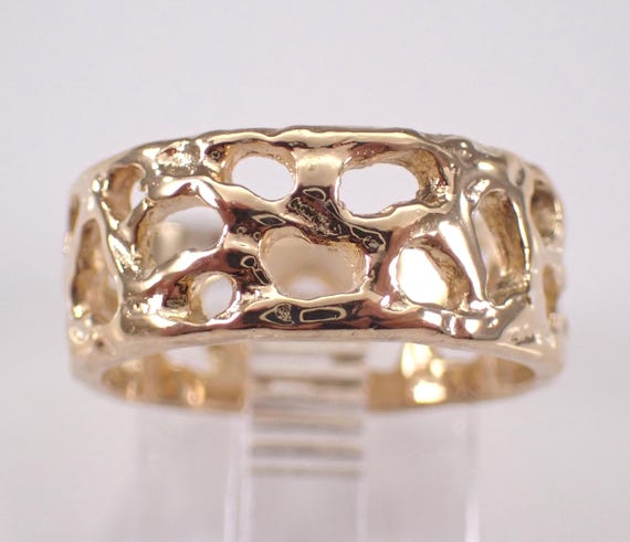 Vintage 14K Yellow Gold Wedding Ring - Estate Stacking Anniversary Band - Pinky Midi Thumb Eternity