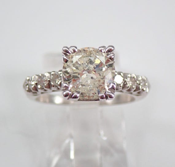 Antique Platinum Diamond Engagement Ring: Art Deco Bridal Promise Setting