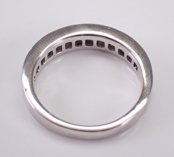 White Gold Diamond Wedding Ring - Stackable Milgr… - image 8