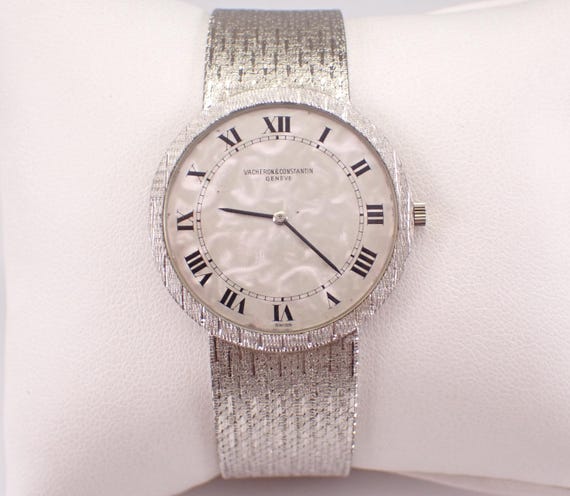 Vintage 18K White Gold Vacheron Constantin Patrimony Watch - Round Extra Thin Unisex Wristwatch