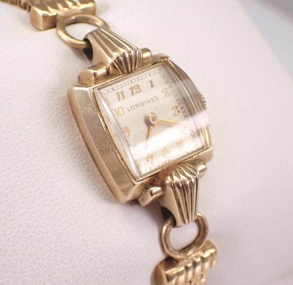 Vintage 14K Yellow Gold LONGINES Watch - Dainty Antique  display picture 2