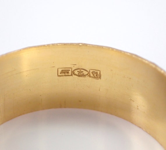 Vintage 21K Yellow Gold Wedding Ring - Estate Bri… - image 7