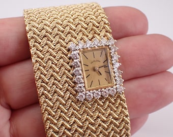 14K Yellow Gold Heirloom Diamond Watch - Antique Estate  display picture 1