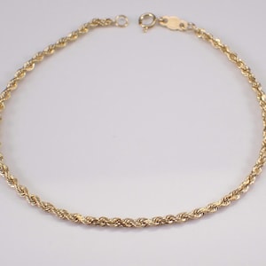Vintage Rope Chain Small Bracelet - Etsy Singapore