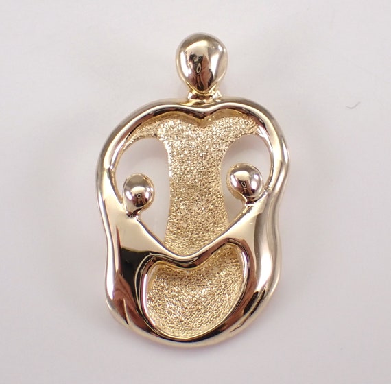 Vintage 14K Yellow Gold Mother and Child Charm Pendant Estate Family Jewelry for Necklace or Bracelet Etsy Canada