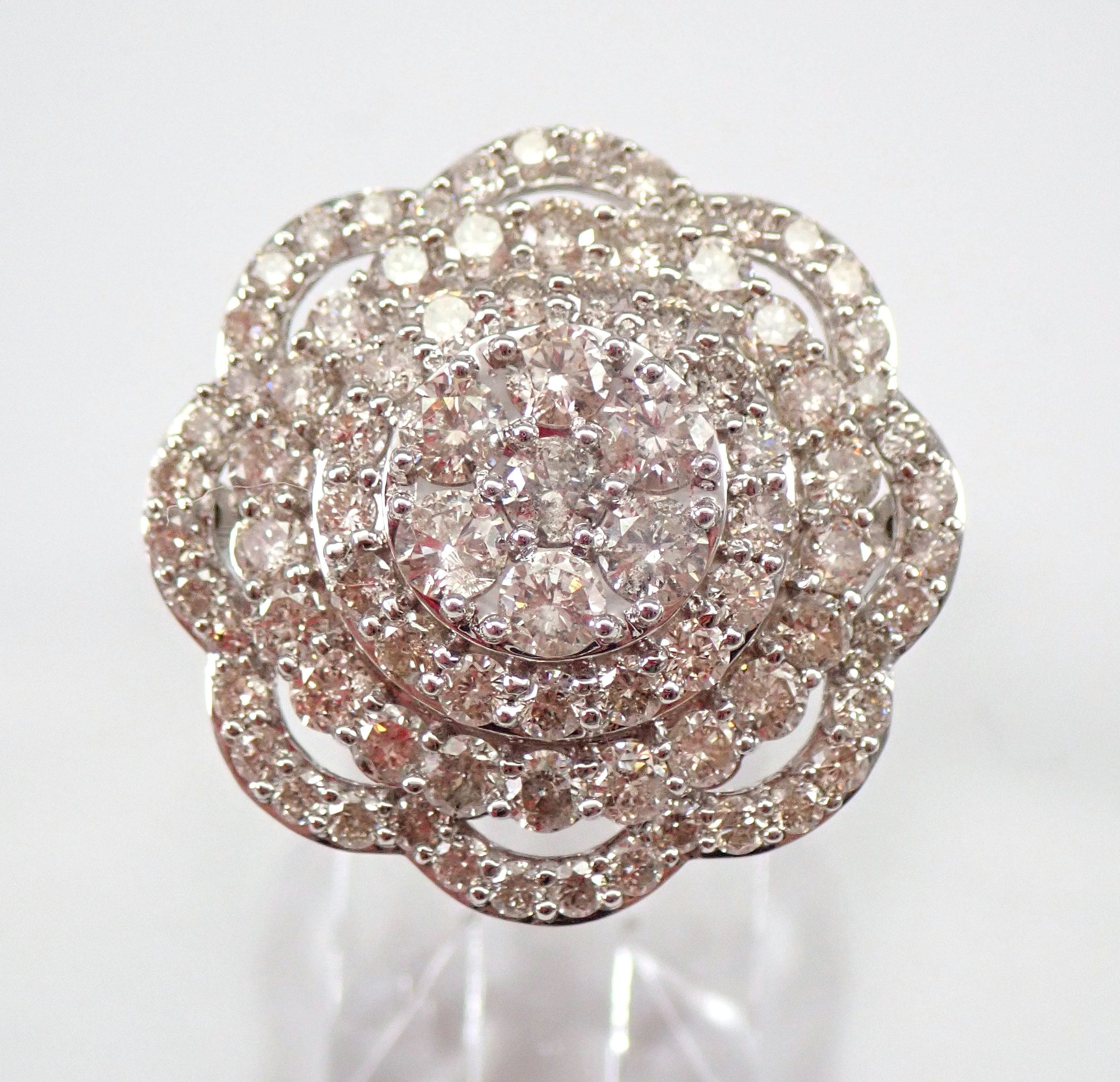 Cluster Flower Diamond Ring - Intini Jewels