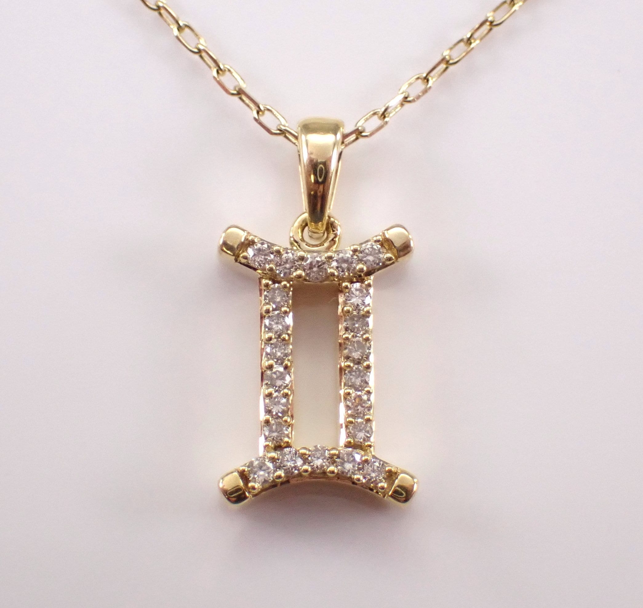 Gemini diamond pendant discount