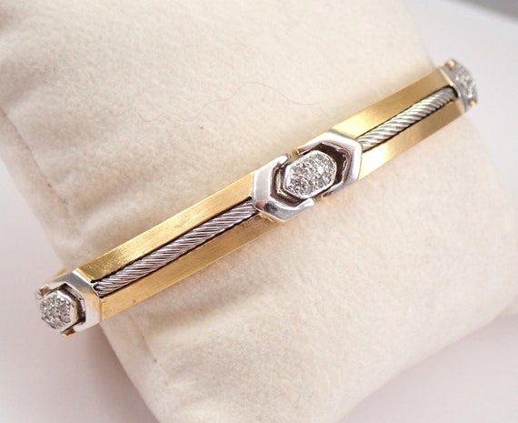 Vintage PHILIPPE CHARRIOL Bracelet - Solid 18K Tw… - image 2