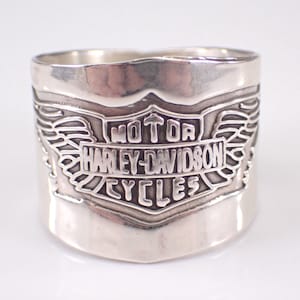 Sterling Silver Harley Davidson Rings - Etsy