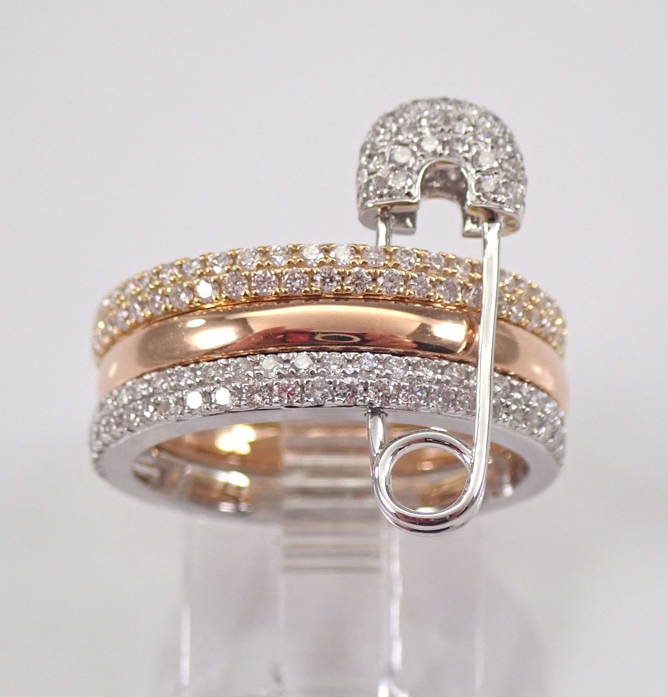 White yellow and shop rose gold stackable rings
