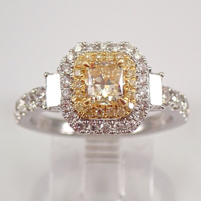 Canary Diamond Ring - Etsy