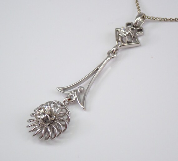 Antique Old Miner Diamond Necklace, Vintage 1920s… - image 6