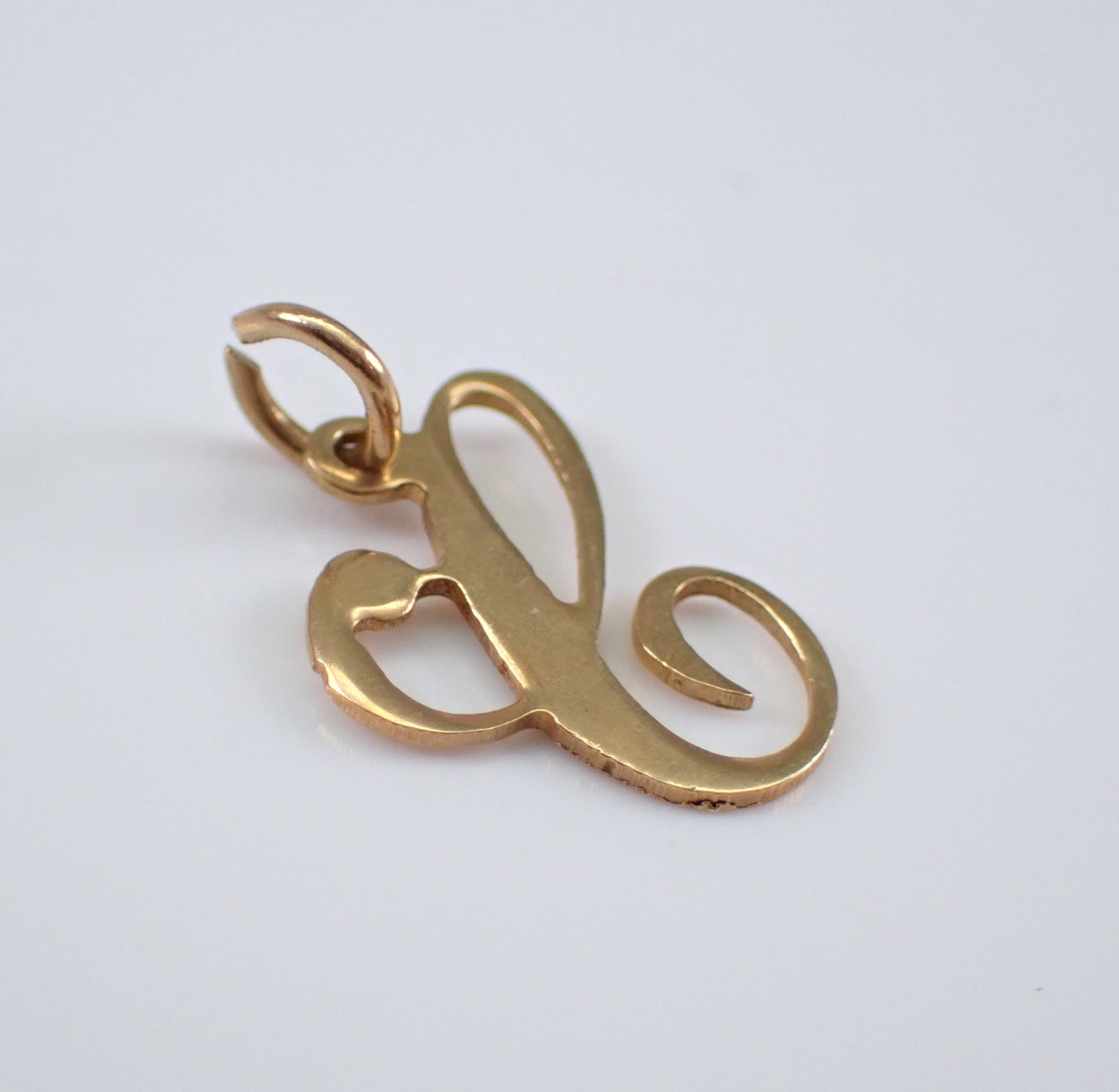 Vintage Initial Letter Charm - The Golden Carrot