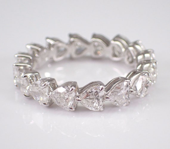 Heart diamond eternity ring sale