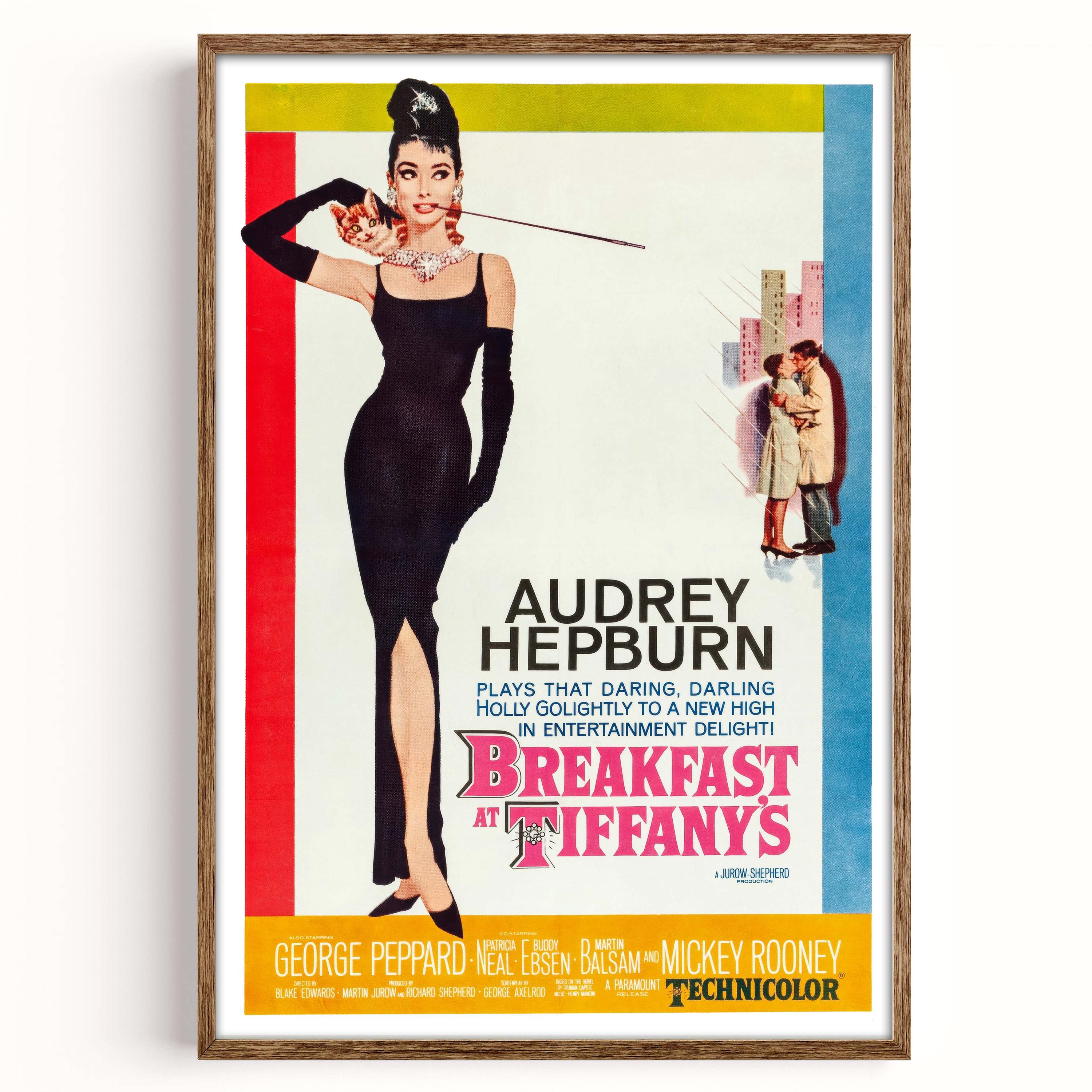 90年代～ リバイバル！「ティファニーで朝食を」Tiffany ポスター（額付） ティファニーでの朝食 - Etsy 日本