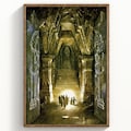 Mines of Moria Doors of Durin LOTR Fine Art Print Fantasy Giclee 260gsm Satin or 310gsm Textured Watercolour Paper