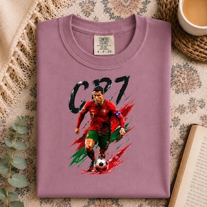 CR7 PNG digital nedladdning, Cristiano Ronaldo tröjdesign, Portugal fotbollssublimering, fotbollsfangrafik, 300 DPI transparent PNG bild 8