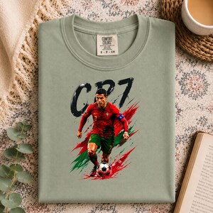 CR7 PNG digital nedladdning, Cristiano Ronaldo tröjdesign, Portugal fotbollssublimering, fotbollsfangrafik, 300 DPI transparent PNG bild 9