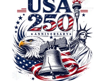 USA 250 Anniversary PNG, 4th of July PNG, American Flag Png, Patriotic Clipart, Memorial Day Png, 1776 2026 Semiquincentennial