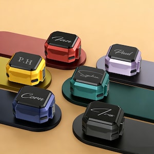 Multi-color PC Case for Samsung Galaxy Buds 4 Pro Case, Protective Cover with Keychain