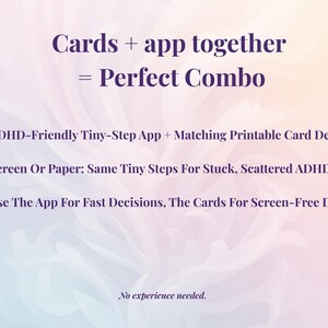 ADHD Tiny‑Step Task Helper – Interactive Web App + 60 Printable Action Cards | Beat Paralysis, Start Tasks When You “Can’t Do Anything” image 6