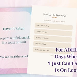 ADHD Tiny‑Step Task Helper – Interactive Web App + 60 Printable Action Cards | Beat Paralysis, Start Tasks When You “Can’t Do Anything” image 3
