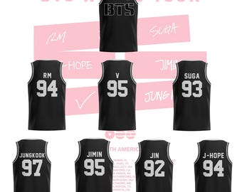 Custom BTS World Tour V Basketball Jersey,Arirang Jersey Kpop Fan Merch Tank Top