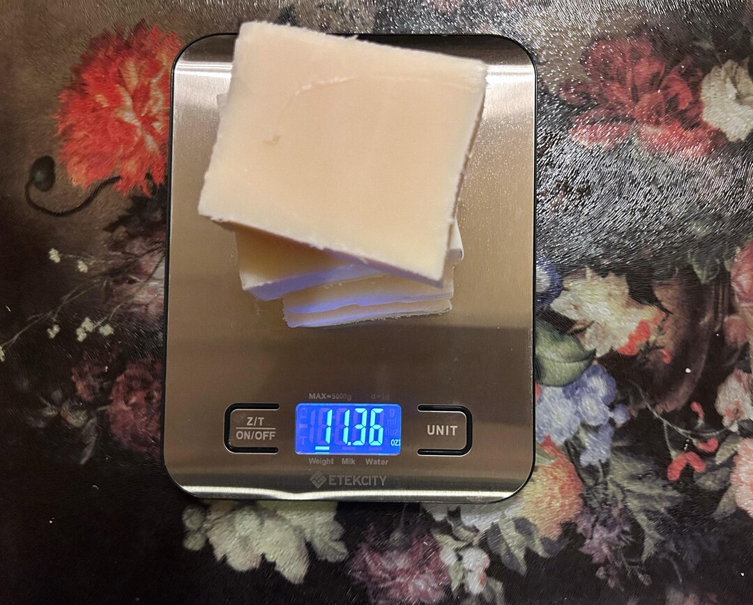 Hand Crafted Cold Pressed Soap -- Slight Peppermint Scent -- Four Small