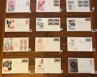 Diverses enveloppes commémoratives USPS Premier Jour de 1971 - Lot 2