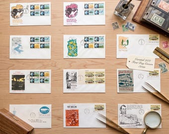 Diverses enveloppes commémoratives USPS Premier Jour de 1970 - Lot 1