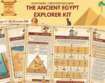 Kit de actividades sobre el Antiguo Egipto (PDF imprimible) - Historia - Edades 7-10 - Búsqueda de arqueología