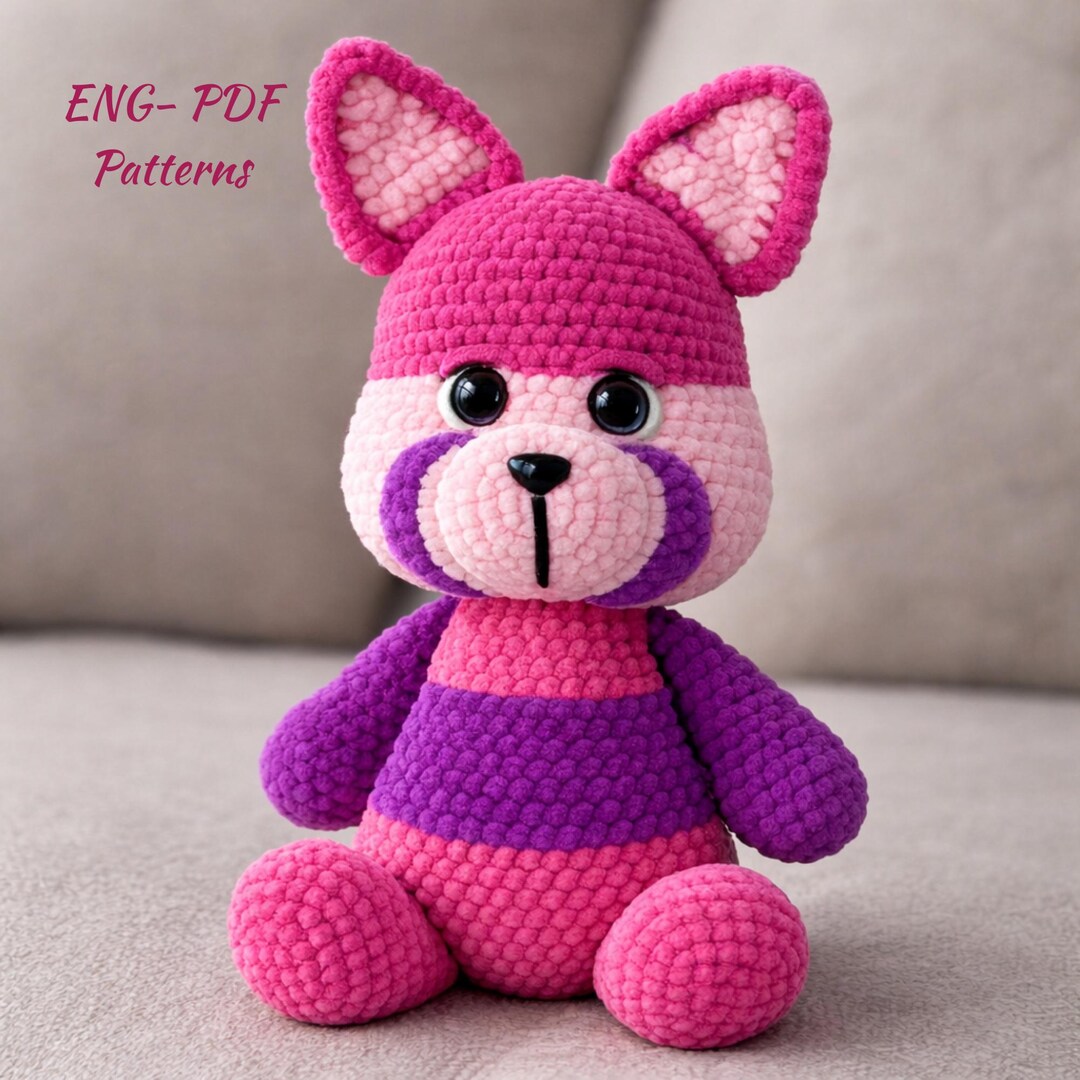 Fox Crochet Low Sew Pattern PDF – Kawaii Plush Amigurumi Toy - Etsy