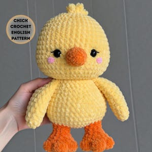 Virkat kycklingmönster, enkel amigurumi-leksak, plyschkyckling med låg sömnadsförmåga