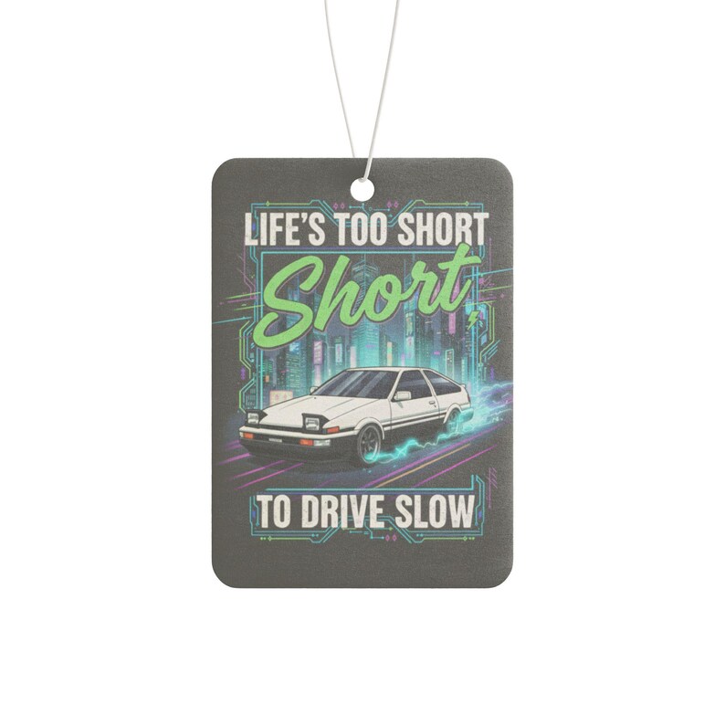 Ambientador con frase "Amante de los coches" para hombre / Accesorio divertido con aroma a coche, fragancia de pino y hielo negro para coche nuevo, regalo para él, decoración para coche para viajes por carretera imagen 6